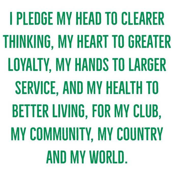 4h pledge printable 4h pledge printable