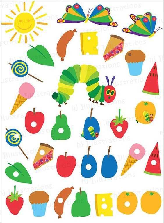 hungry caterpillar printable food hungry caterpillar printable food