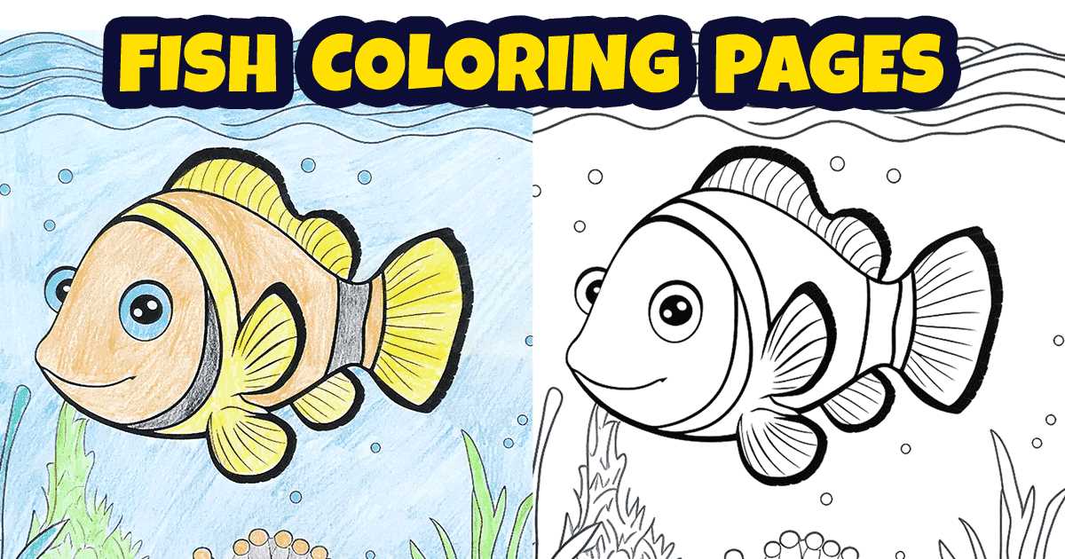 fish coloring page printable fish coloring page printable