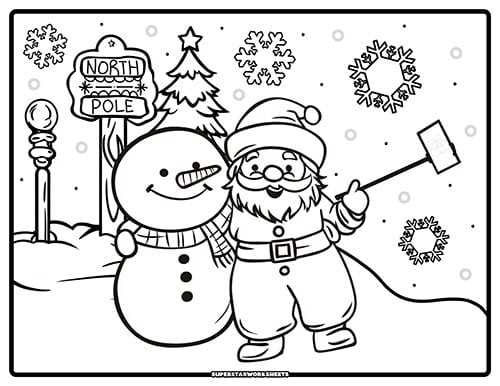 free santa printable coloring pages free santa printable coloring pages
