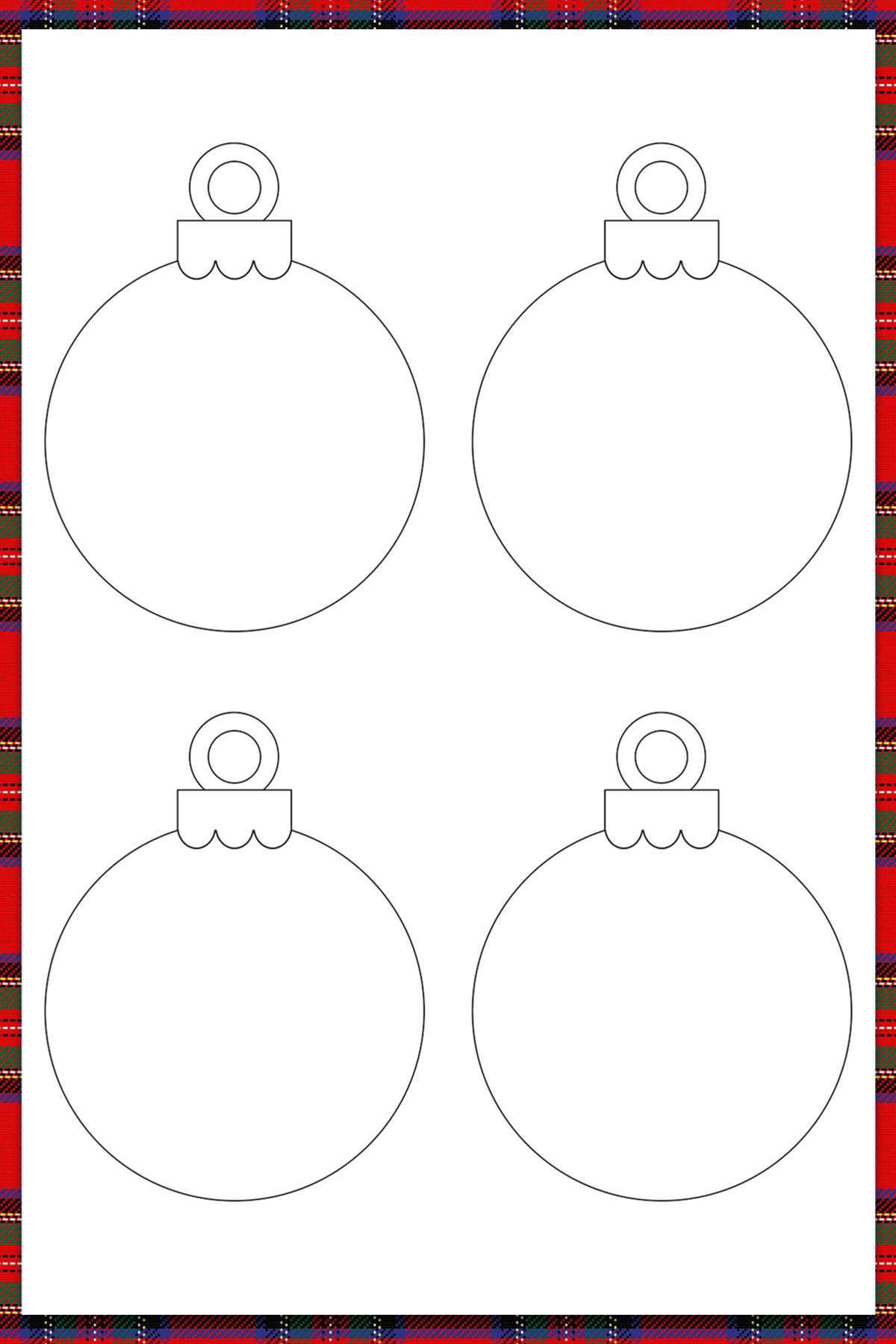 ornament outline printable ornament outline printable