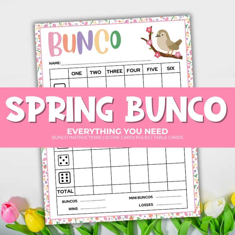 printable bunco directions