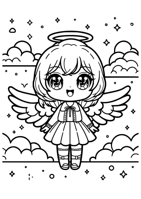 angel coloring pages free printable angel coloring pages free printable