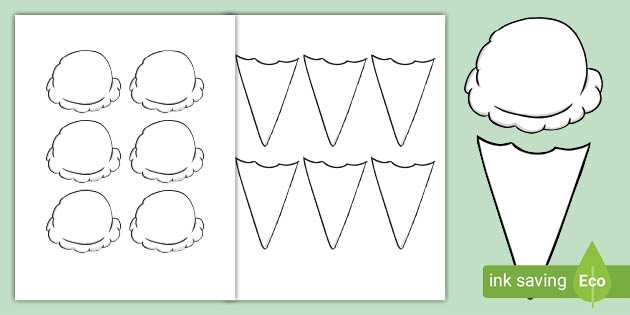 ice cream scoop template printable