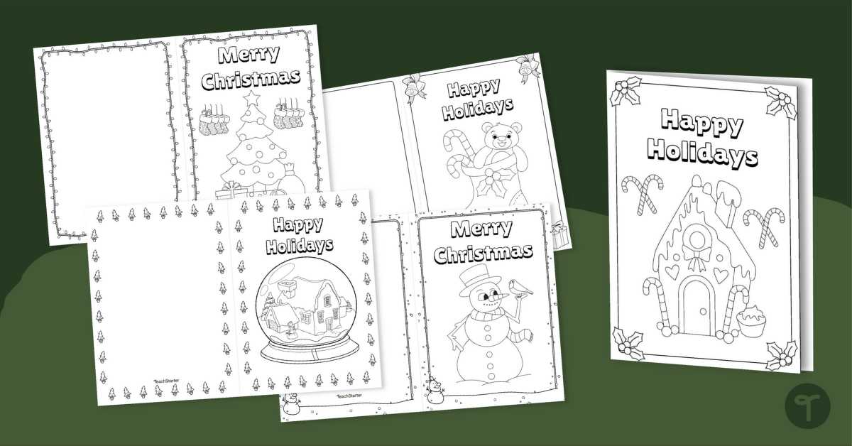 color christmas cards printable