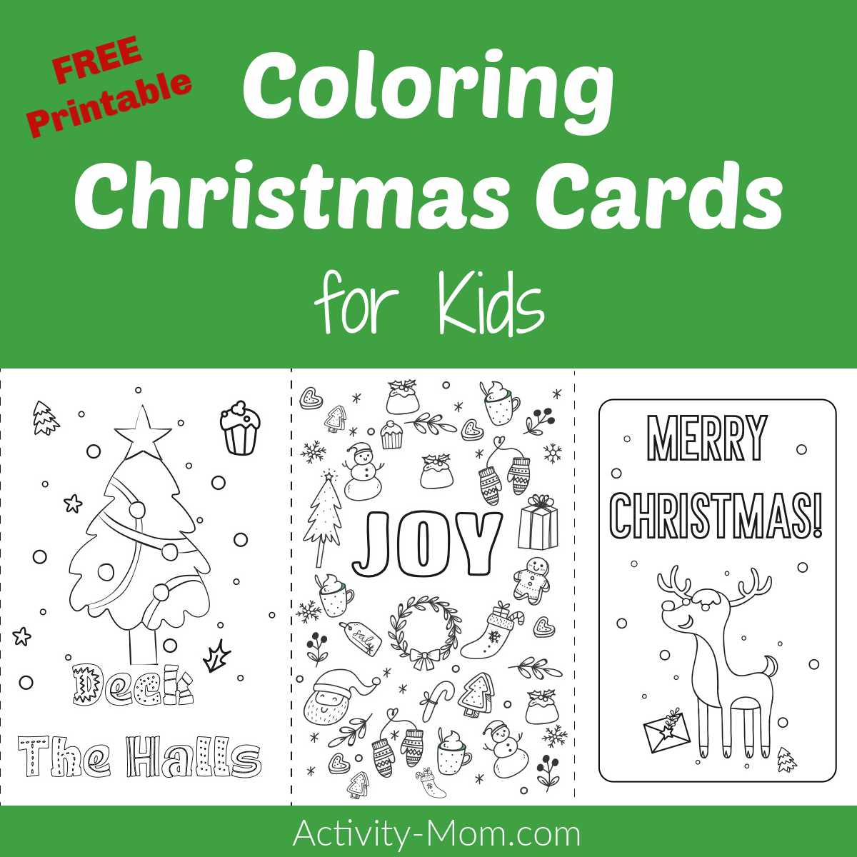 free printable template printable christmas cards to color