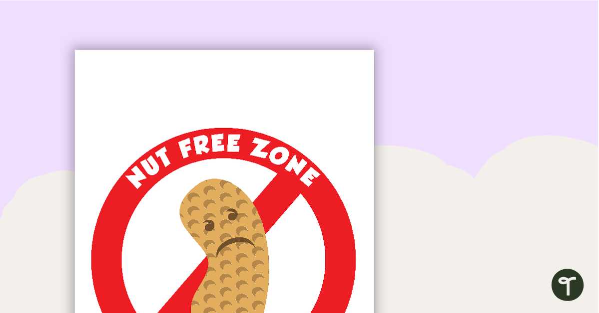 free printable nut free zone sign free printable nut free zone sign