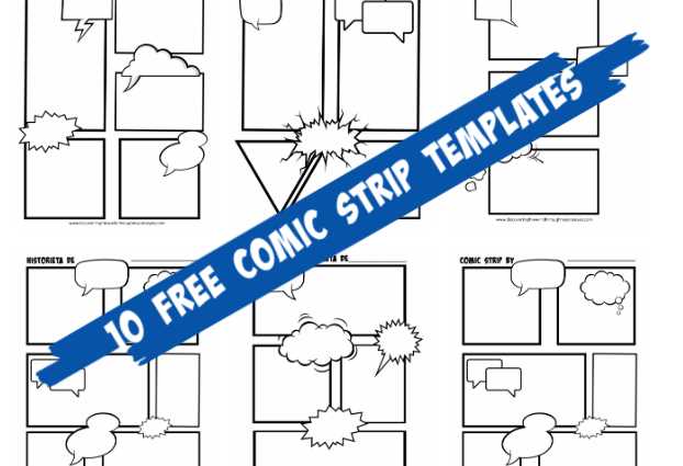 template for comic strip free printable