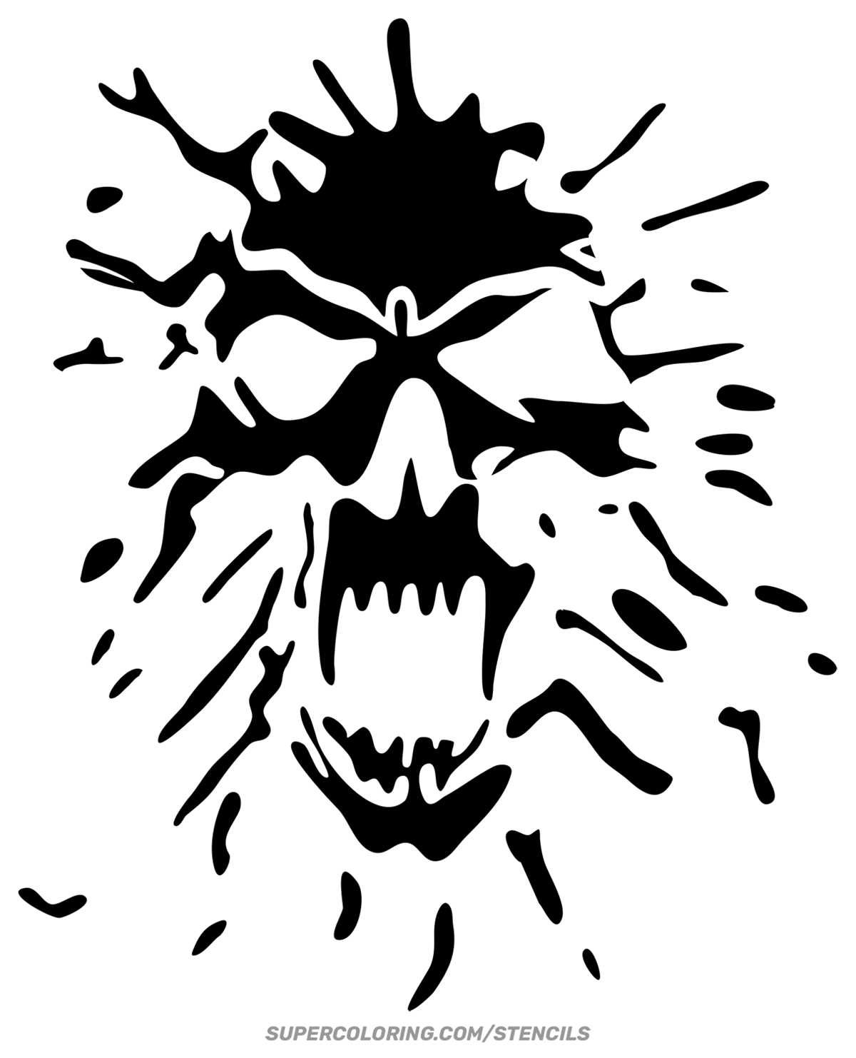 printable skull stencil printable skull stencil