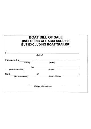 free printable boat and trailer bill of sale free printable boat and trailer bill of sale