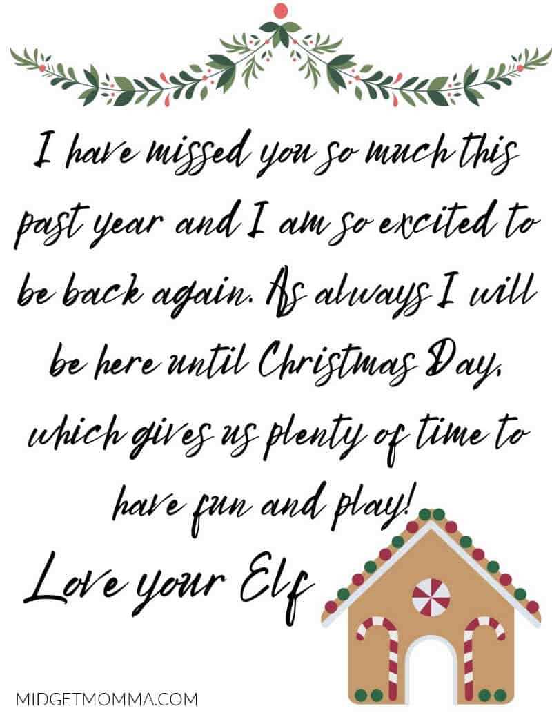 im back elf letter printable im back elf letter printable