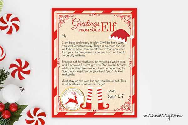 im back elf letter printable im back elf letter printable