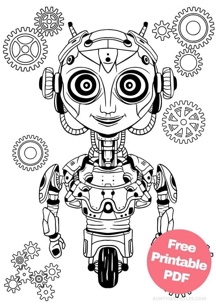 free printable coloring pages robots