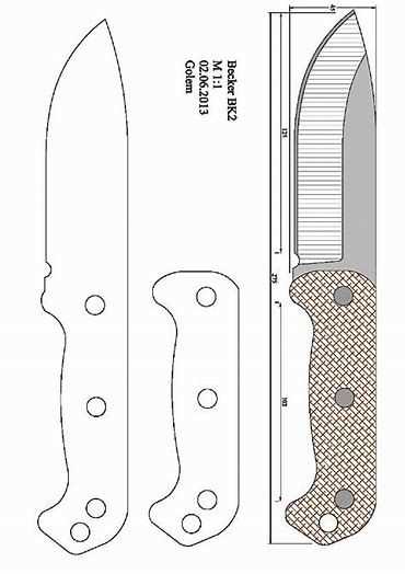 free printable knife templates