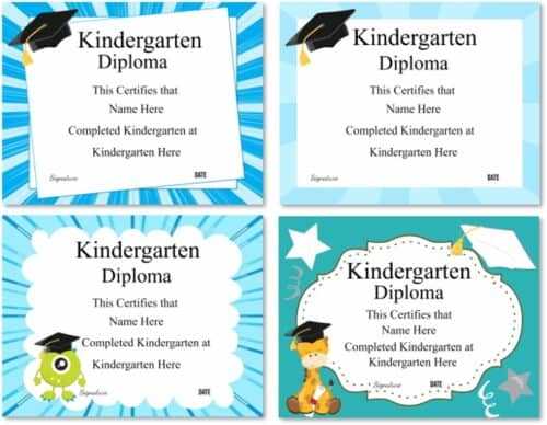 free printable kindergarten graduation certificate