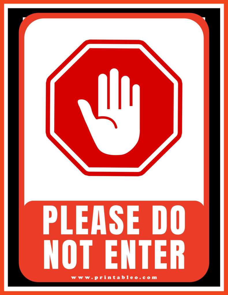 do not enter printable signs do not enter printable signs
