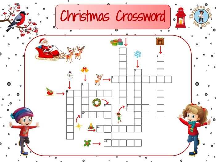 free printable christmas crossword puzzles for adults