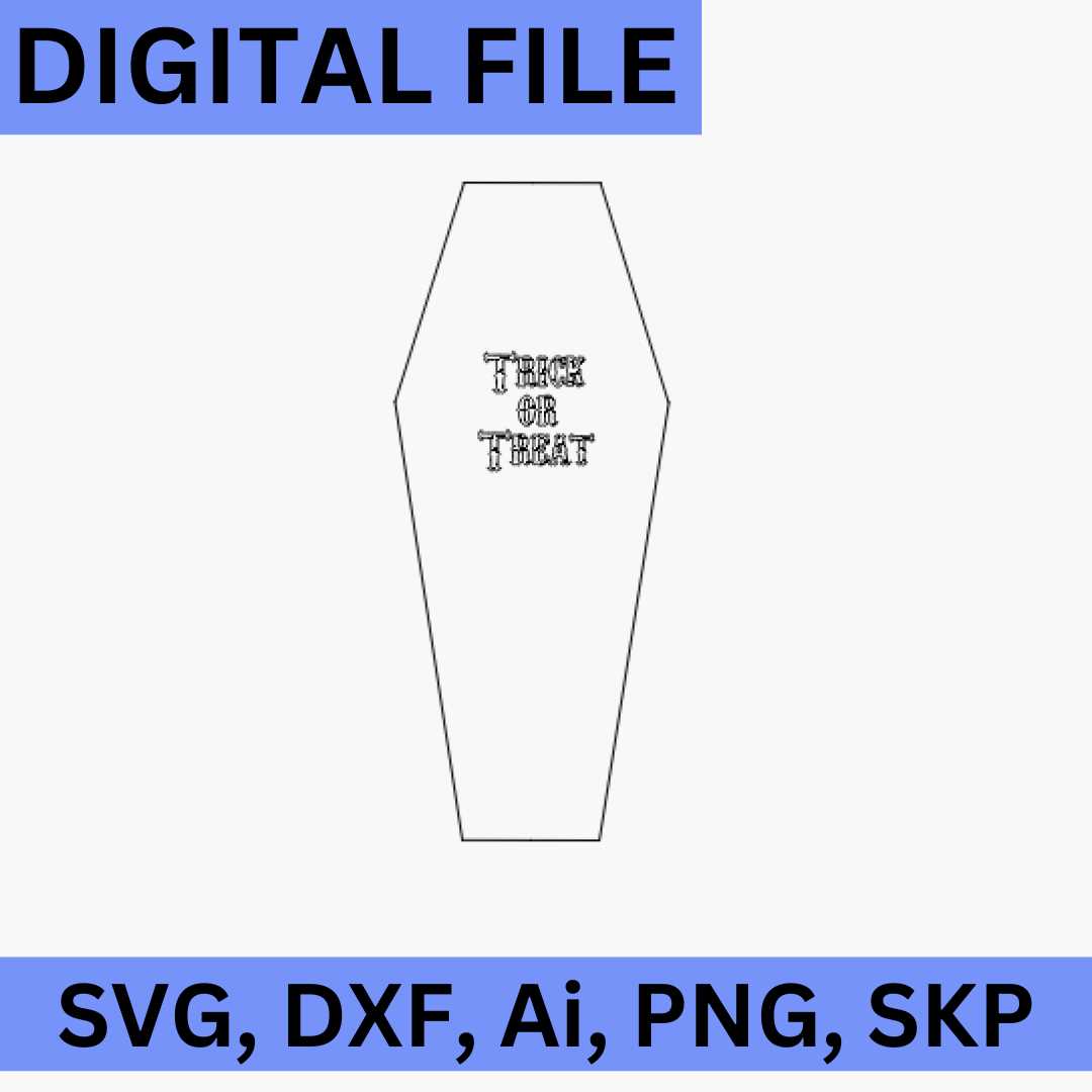 free printable coffin template printable