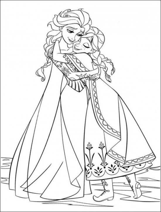 free printable frozen colouring pages