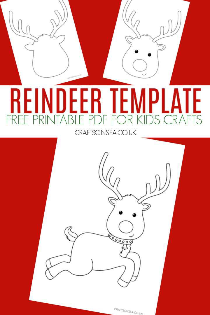 reindeer antler template printable free reindeer antler template printable free