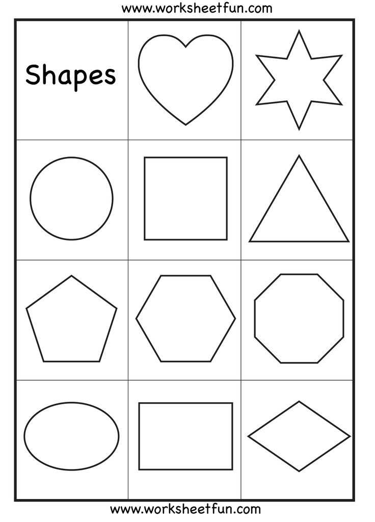 free printable shapes for preschoolers