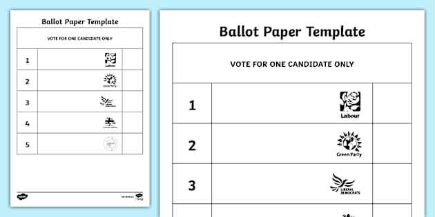 kids voting ballot printable kids voting ballot printable