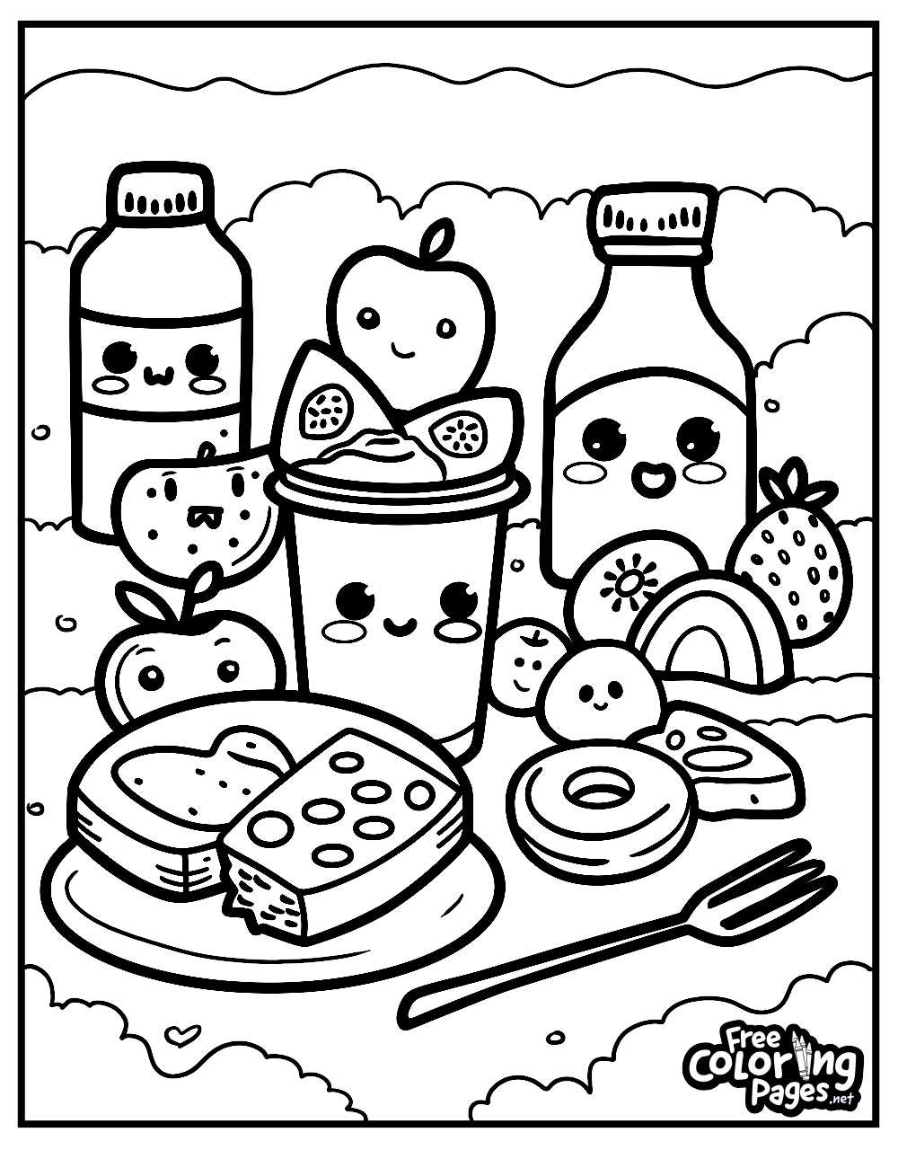food printable coloring pages food printable coloring pages