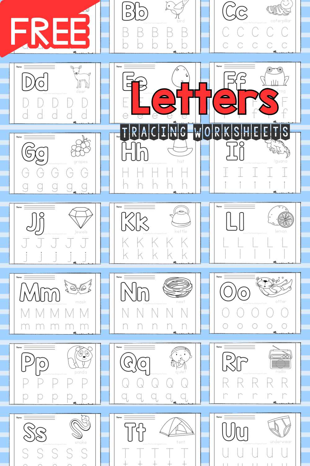 printable letters of the alphabet for tracing