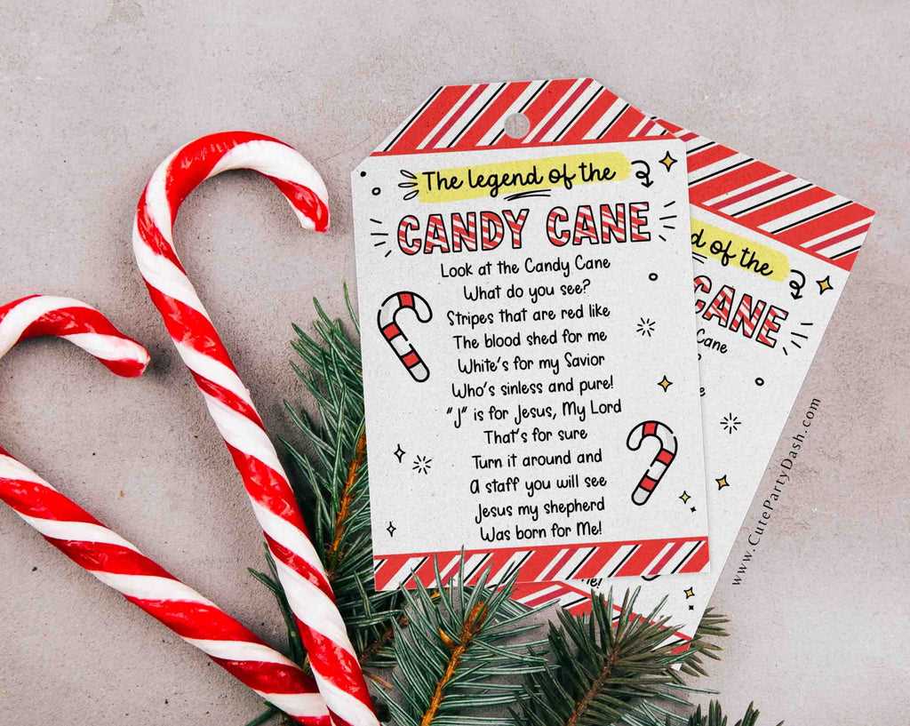 christian story of the candy cane printable