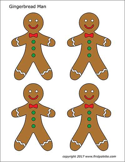 gingerbread man printable free