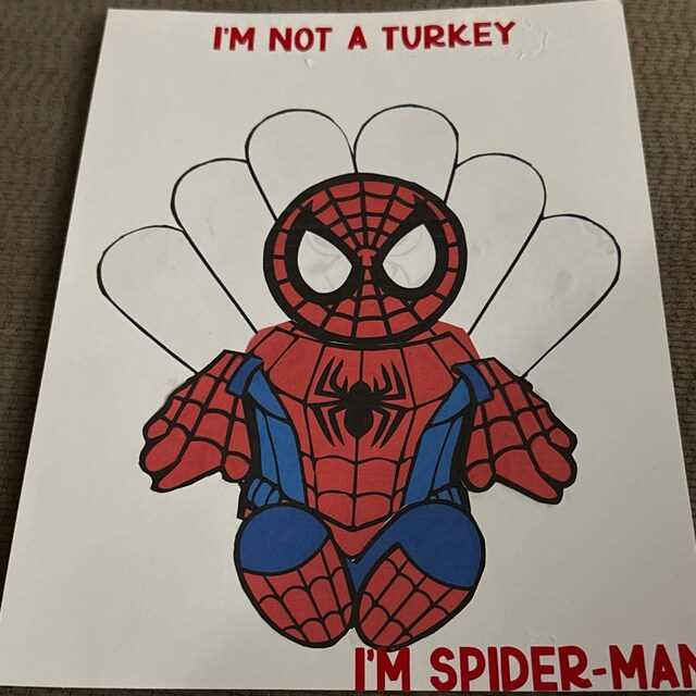 disguise template printable spiderman turkey disguise