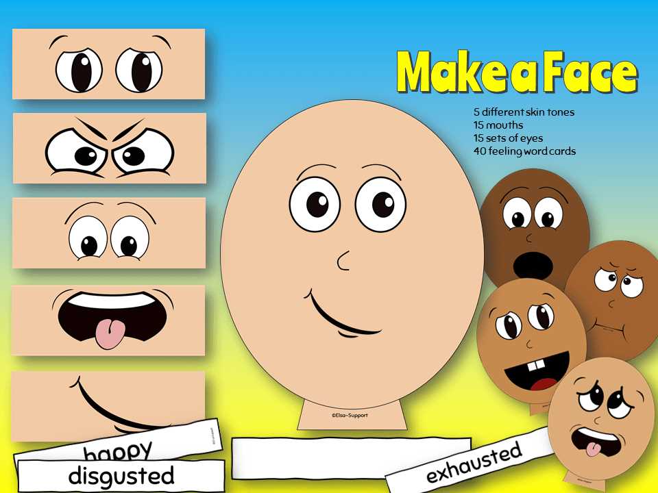emotions make a face activity printable emotions make a face activity printable