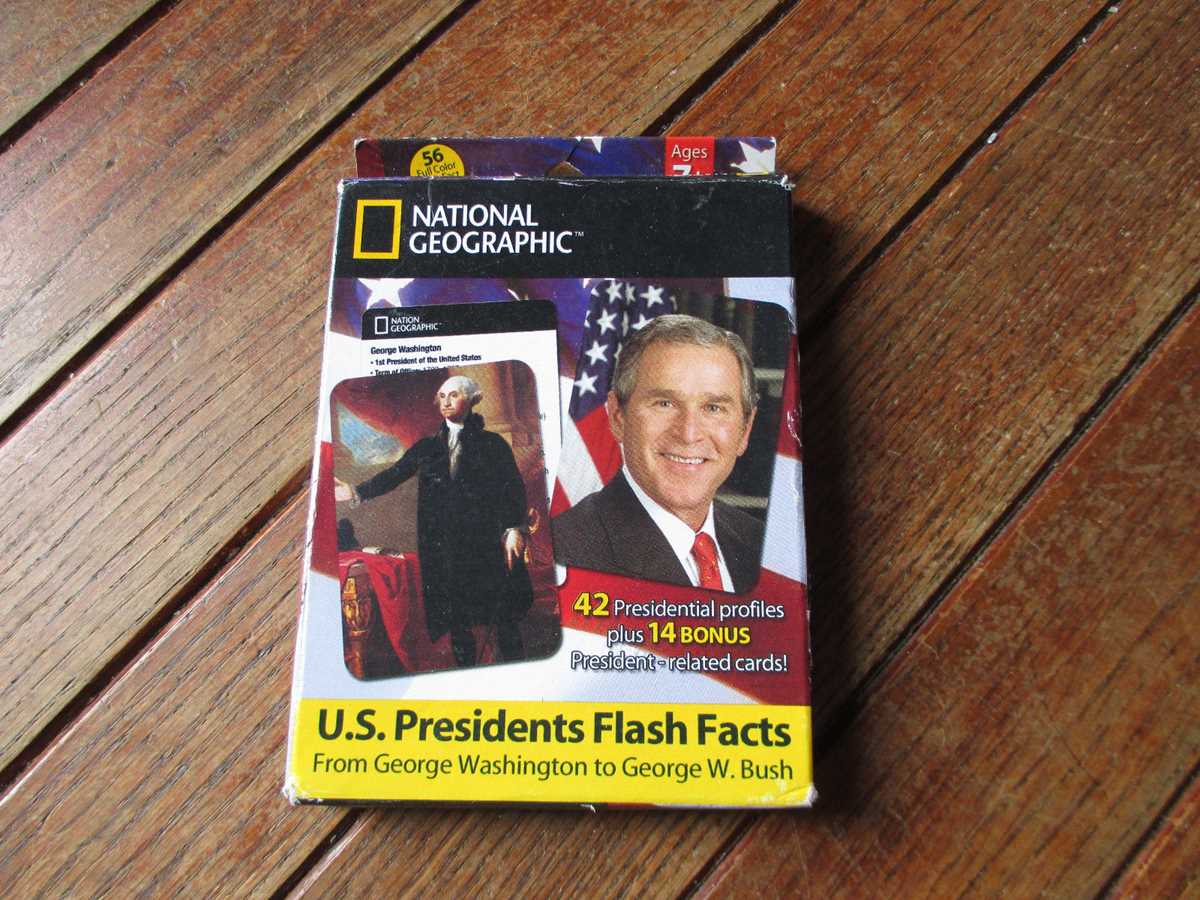 president flashcards printable