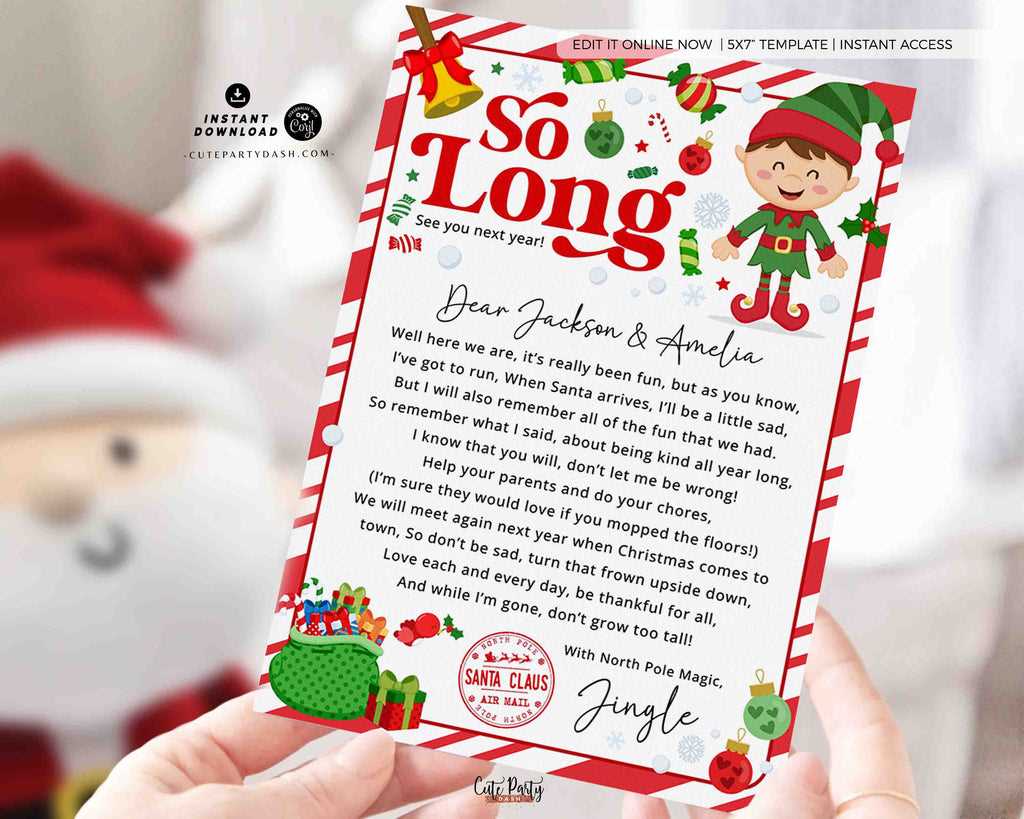 elf printable notes