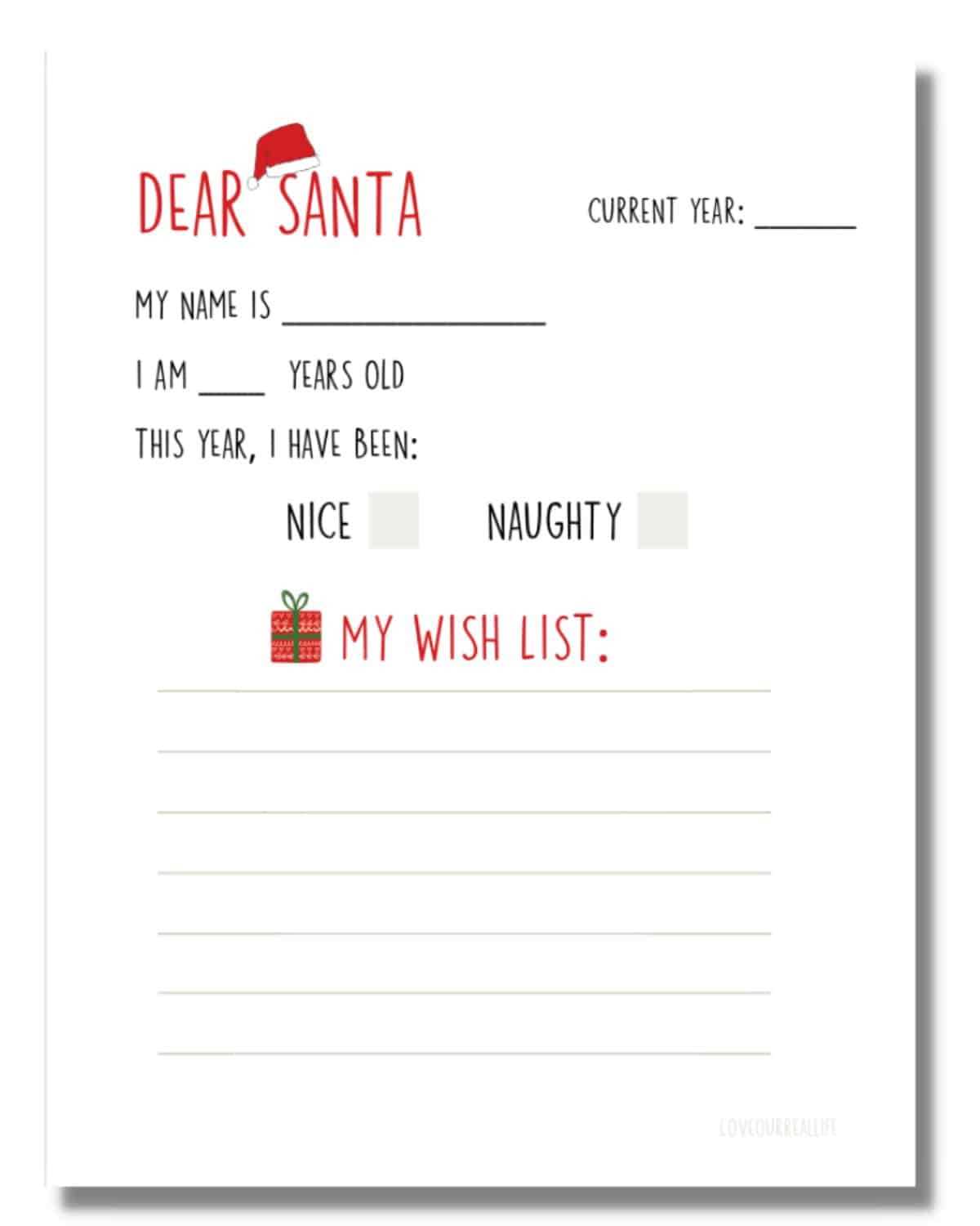 christmas wish list printable free christmas wish list printable free