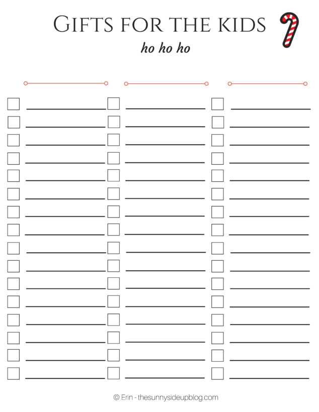 christmas gift list printable free christmas gift list printable free
