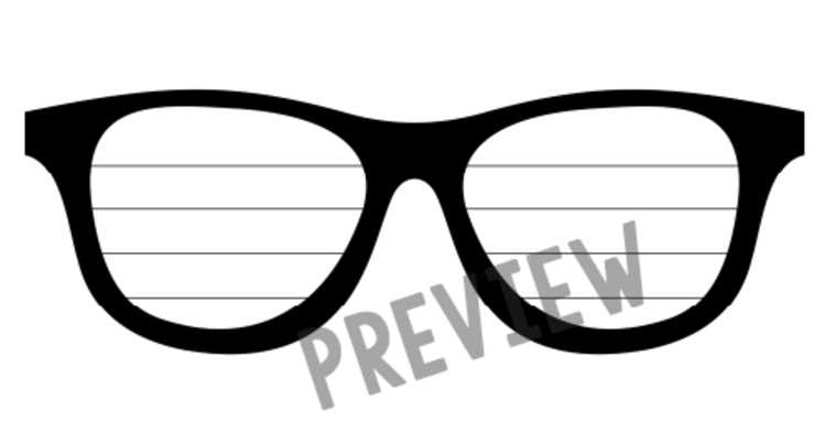 printable sunglasses template printable sunglasses template