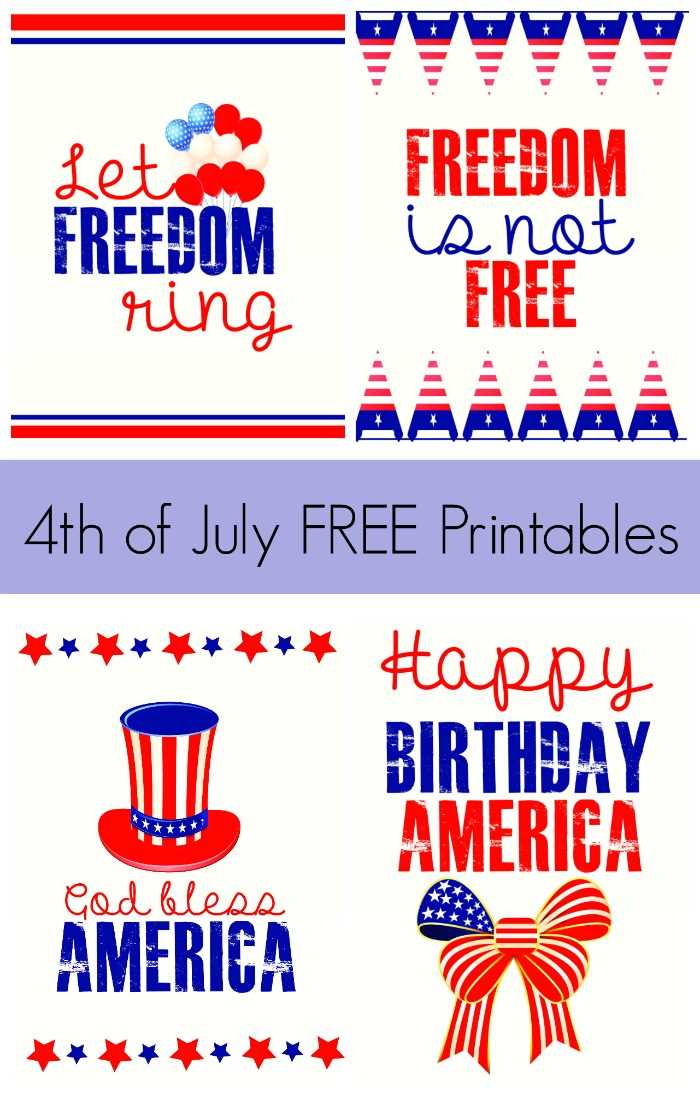 4th of july printables free 4th of july printables free