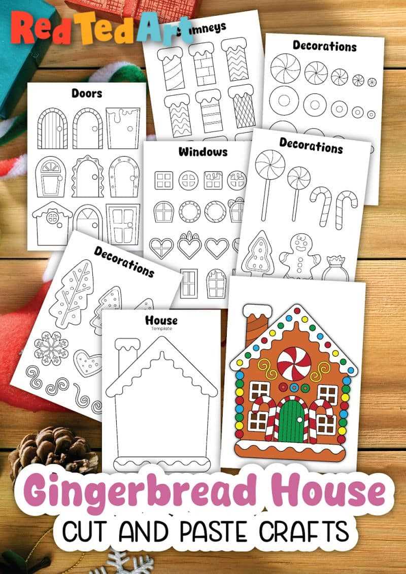 gingerbread house cut out printable gingerbread house cut out printable
