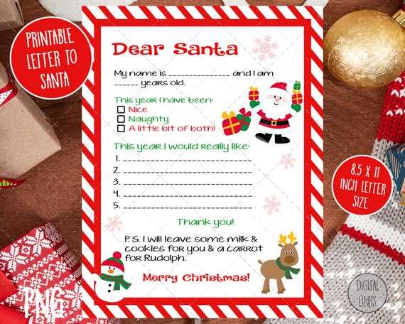 printable letter to father christmas printable letter to father christmas
