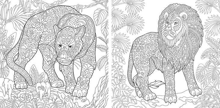 lion coloring pages printable