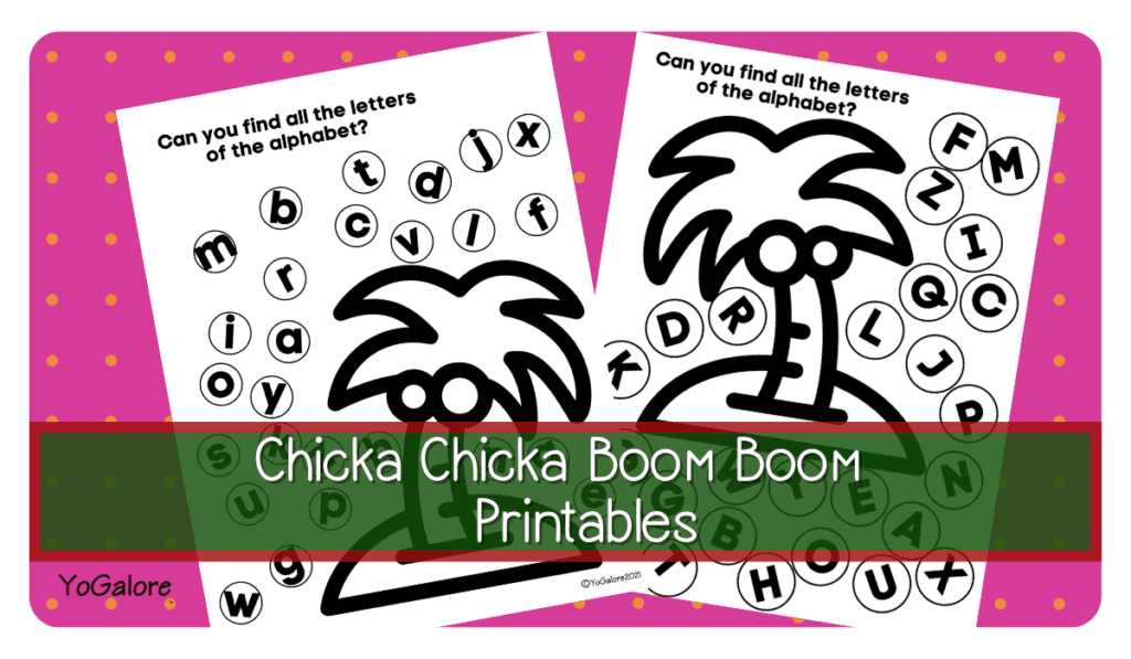 free printable chicka chicka boom boom worksheets free printable chicka chicka boom boom worksheets
