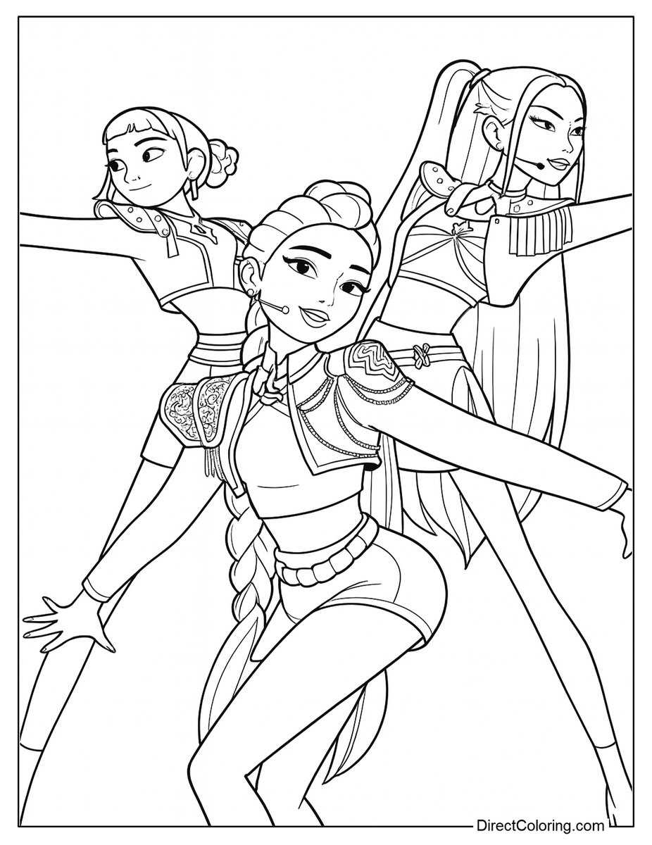 k pop demon hunters free printable coloring pages k pop demon hunters free printable coloring pages