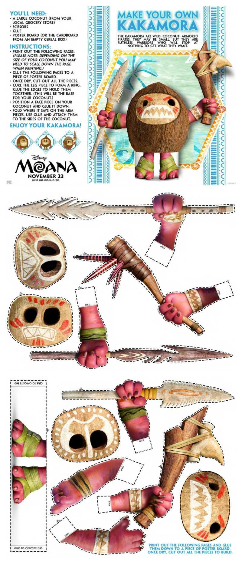 kakamora printable faces kakamora printable faces