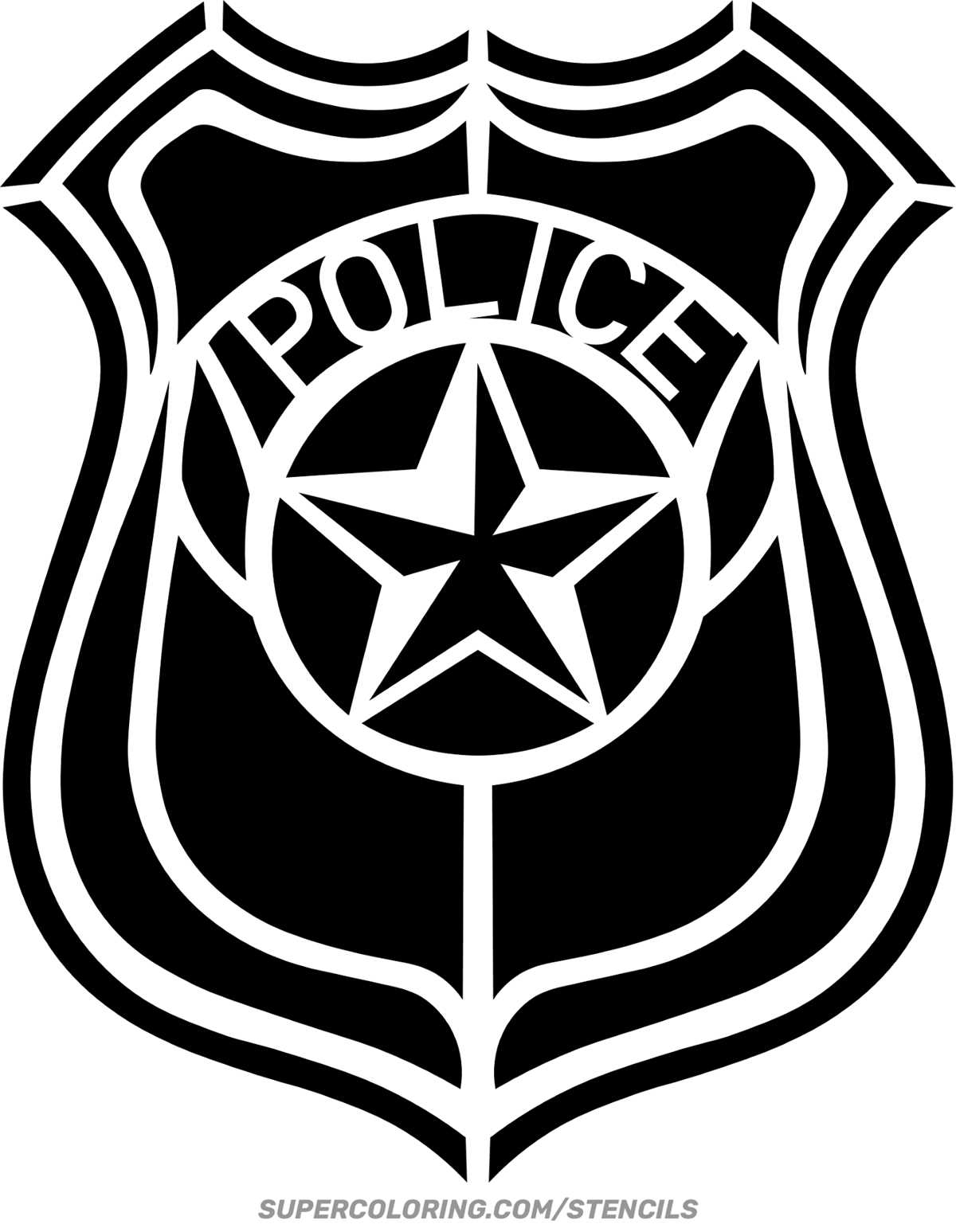 free printable police badge template free printable police badge template