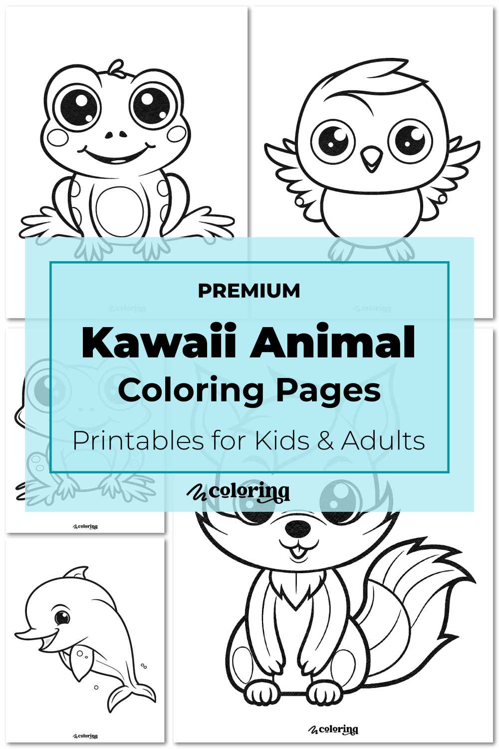 kawaii printable cute animal coloring pages kawaii printable cute animal coloring pages