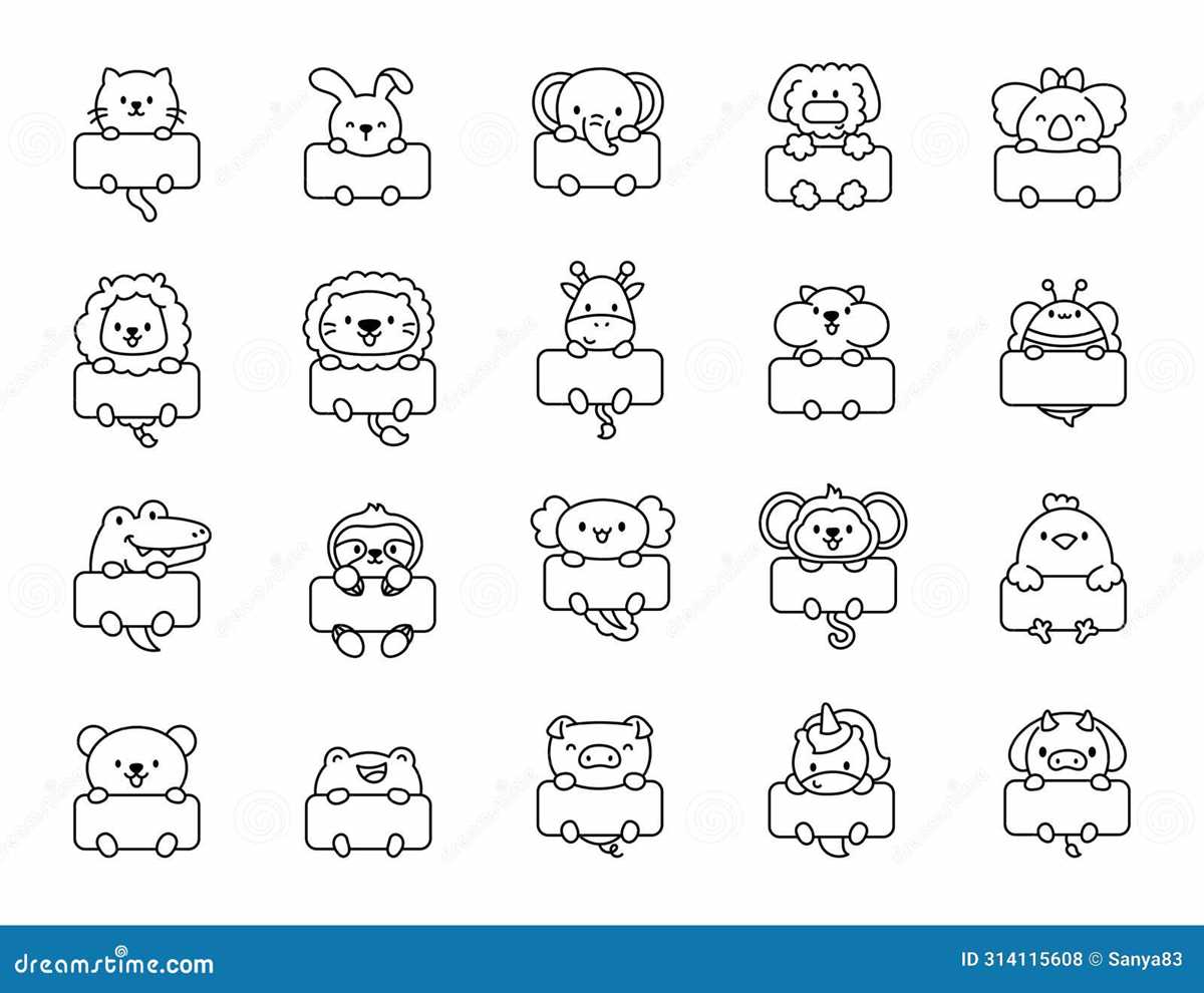 kawaii printable cute animal coloring pages kawaii printable cute animal coloring pages