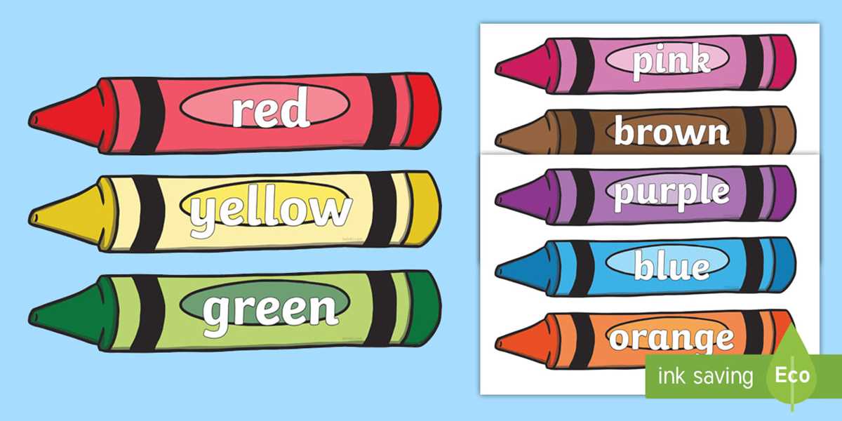 color crayons printable color crayons printable