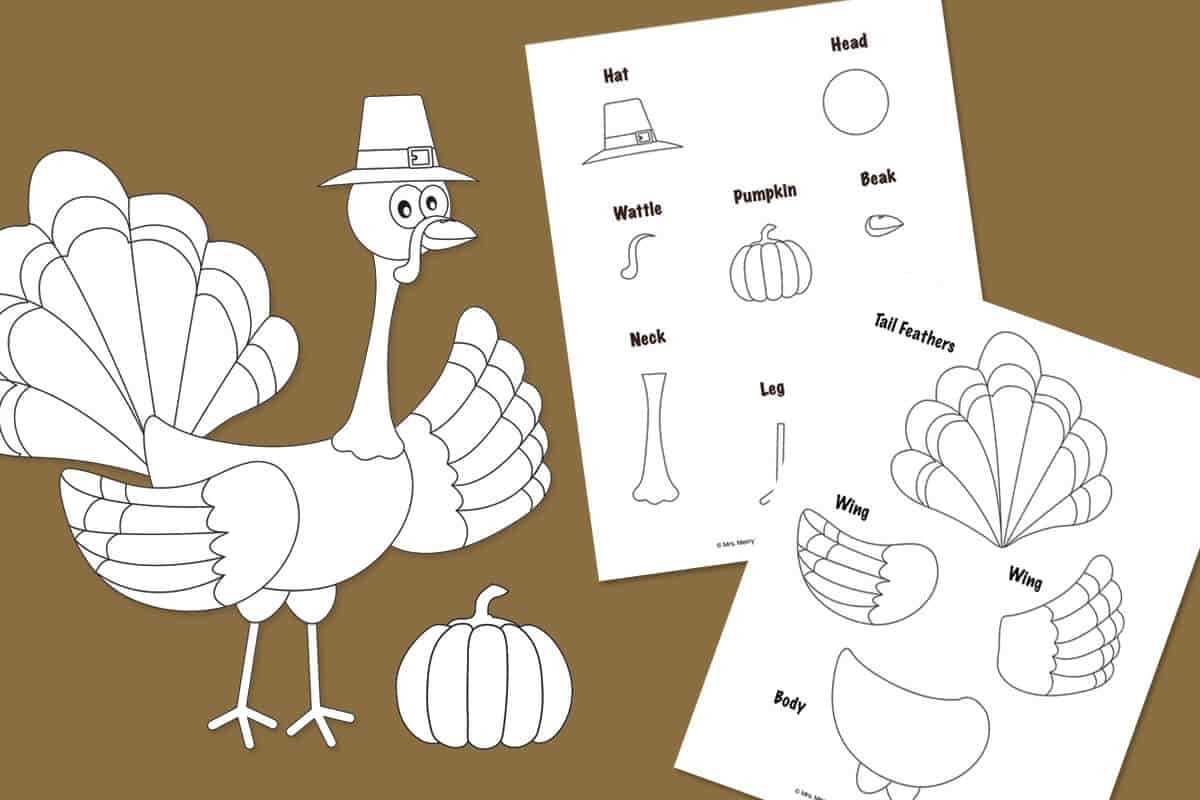 turkey body printable turkey body printable