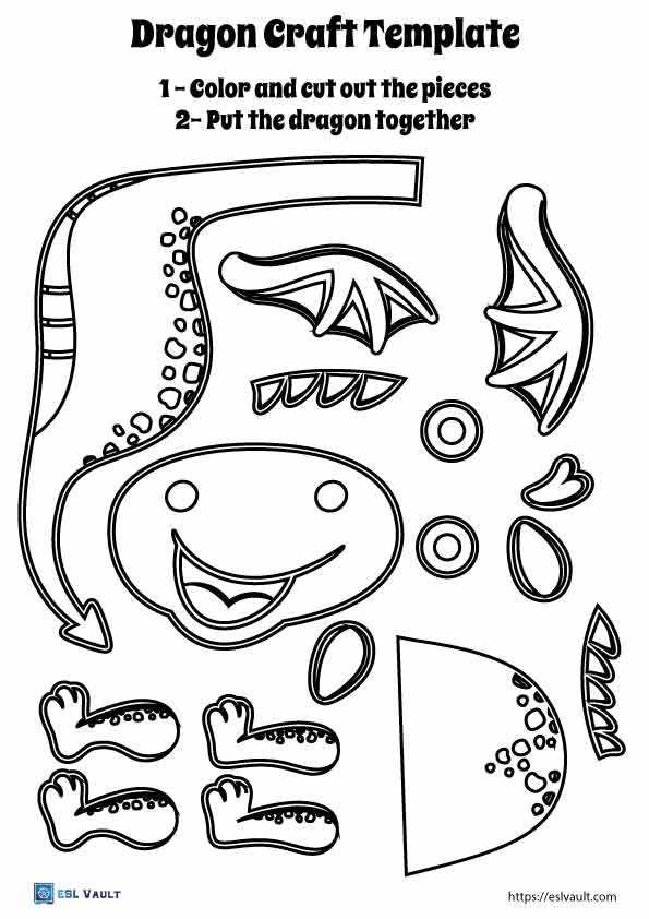 dragon template printable dragon template printable